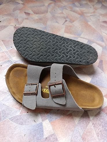 Босоножки, сандалии, шлепанцы: Мужские сандалии, 41, Birkenstock, Б/у, цвет - Серый, Бесплатная доставка, Самовывоз, Платная доставка — 2