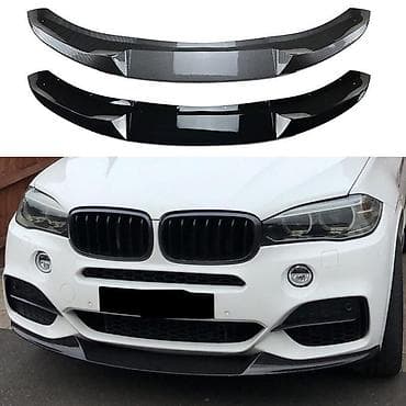 багажник ешка: Юбка переднего бампера BMW, цвет - Черный, Новый — 1
