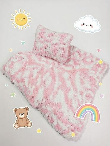 Игрушки: 💙 Плед + подушка 100×100 + 34×48 Самый мягкий в мире #ДетскийПлед — 3