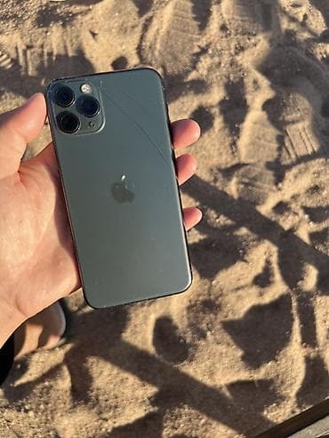 Мобильные телефоны и аксессуары: IPhone 11 Pro, 256ГБ (цвет Midnight Green) - Экран OLED Super Retina — 3