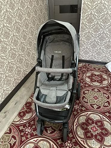 стейж 1: Прогулочная коляска babyton(серый меланж) - Лёгкая и манёвренная — 1