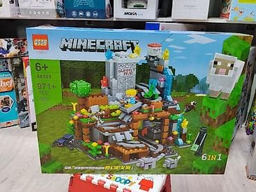 minecraft lego: Конструктор QS08 “Minecraft” 6 в 1 - Тематика: мир Minecraft с горной — 1