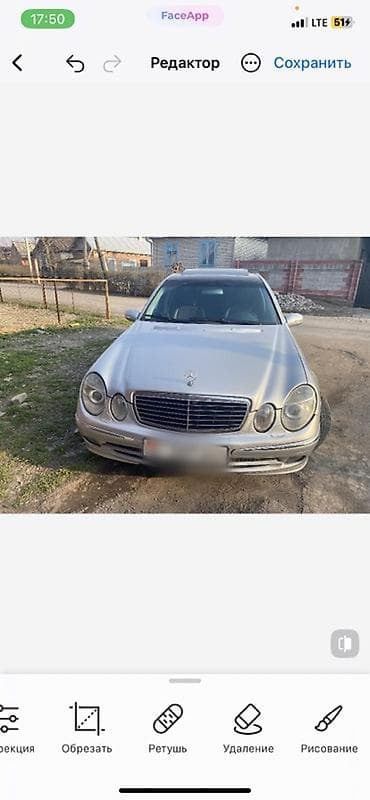 капот на 124: Mercedes-Benz E-Class: 2002 г., 3.2 л, Автомат, Газ, Седан — 1