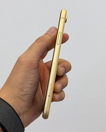 iphone xr osh: IPhone Xr, Б/у, 128 ГБ, Желтый, Защитное стекло, В рассрочку, 76 % — 5