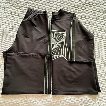 tech flecee: Мужской спортивный костюм, XL, 2XL, Стандарт, Б/у, цвет - Черный, Самовывоз — 2