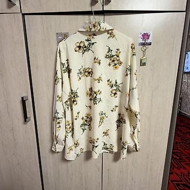 женские кофточки: Блузка AIBI MODE с цветочным принтом - Женская рубашка-блузка на — 4