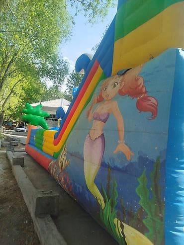 детские надувные батуты: Батут Надувной, Б/у — 6