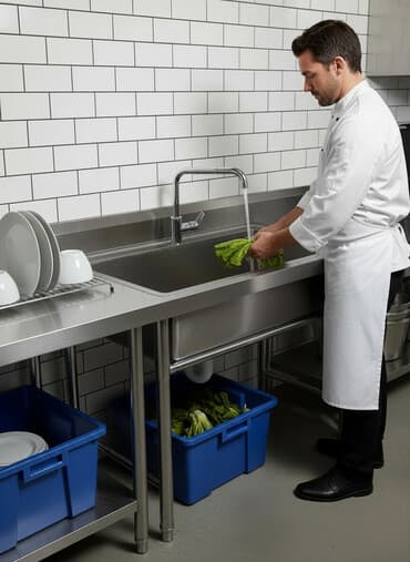 кухонныц уголок: Кухонный мойка Нержавейка новый 100/60/80 Глубина 25 см Толщина — 1