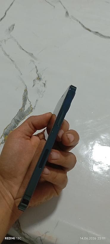 планшет apple: IPhone 12 Pro, Б/у, 128 ГБ, Pacific Blue, Чехол, 79 % — 3