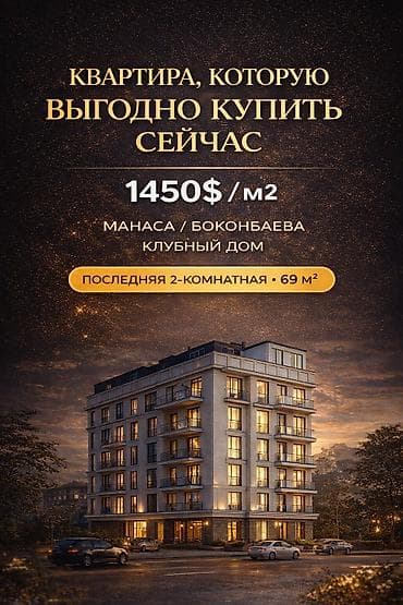2 комнаты, 69 м², Элитка, 3 этаж, ПСО (под самоотделку)