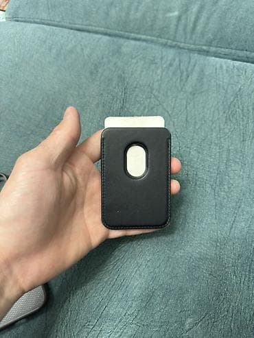 mi bent 6: Магнитный кожаный кардхолдер для смартфонов с MagSafe. - — 2