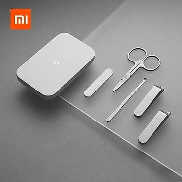 man: XIAOMI Mijia 5шт Портативный набор для маникюра и педикюра с магнитным — 1