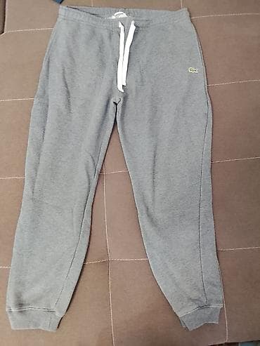 Серые унисекс‑джоггеры Lacoste - Бренд: Lacoste (нашивка с крокодилом