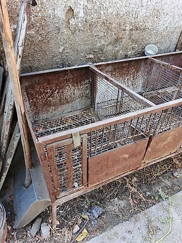 Айыл-чарба жаныбарлары: Металлическая клетка для кроликов Срочно продам кролятник 3000 сом — 2