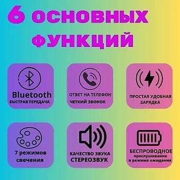 беспроводные светильники: Информация о продукте: • 7 режимов освещения, цвета можно настроить — 5