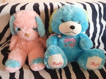 чебурашка из плюшевой пряжи: Продаю мягкие игрушки, высота около 70 см, состояние отличное, цена по — 1