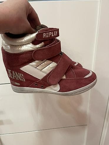 nike react: Набор женской обуви. 1) Кеды/сникеры REPLAY - Цвет: бордовый с белыми — 1