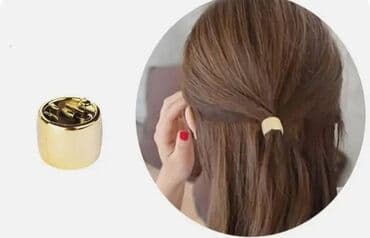 заколка: Мини-круглая заколка для волос, краб, стиль панк, зажим для волос из — 4