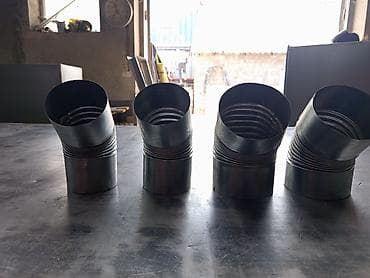 Услуги по строительству и ремонту: Гофрированные колена 90° для вентиляции/дымоудаления д100 д125.п.о — 4