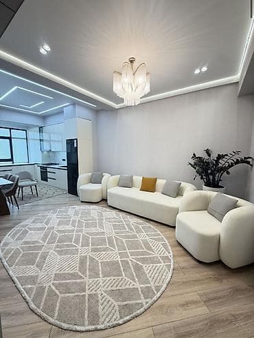 3 комнаты, 80 м², Городская больница №4 (ул. Айни) Элитка, 8 этаж, Дизайнерский ремонт — 1