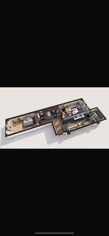 Квартиры: 2 комнаты, 80 м², Элитка, ул. Баха / Гагарина Элитка, 7 этаж, ПСО (под самоотделку) — 2
