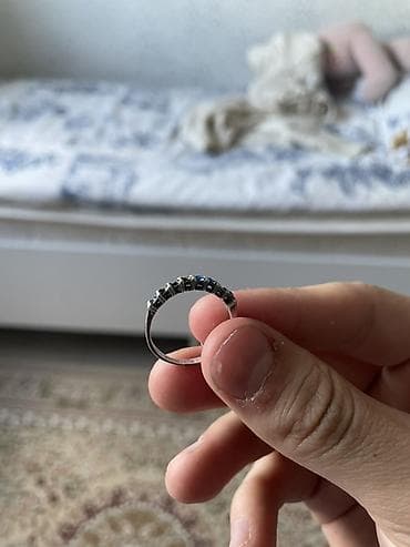 серебро печатки: Кольцо, Проба 925, Женские, Фианит, Б/у — 2