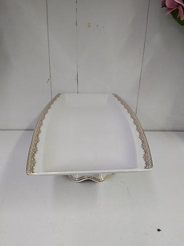 для тортов: Прямоугольная сервировочная этажерка/блюдо на ножке - Материал — 1