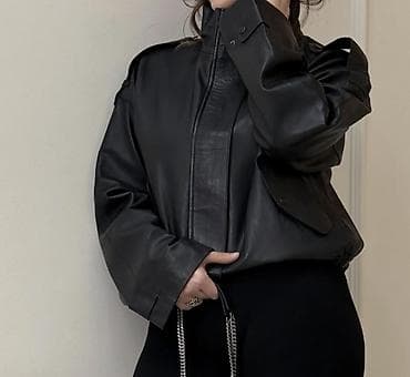 Кожаная куртка, Натуральная кожа, Оверсайз, L