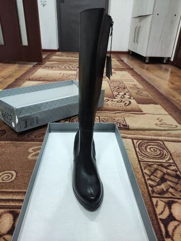 женская обувь больших размеров из германии: Сапоги, 40, Marco Tozzi, Новый, цвет - Черный, Самовывоз, Платная доставка, Бесплатная доставка — 8