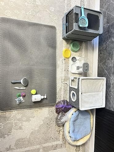 үй жаныбарлар: Полный набор для кошки В комплекте: - Закрытый лоток-домик с дверцей — 2