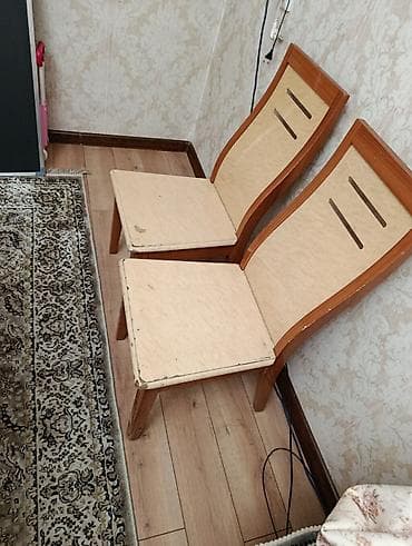 office table: Кухонный стол и стул, Б/у — 3