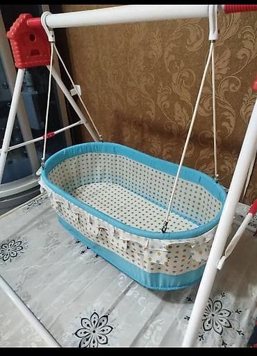 железный бассейн: Люлька, Колыбель, Металл, цвет - Голубой — 1