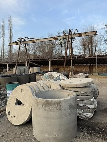 Железобетонные кольца и крышки для колодцев/септиков - Изготовление