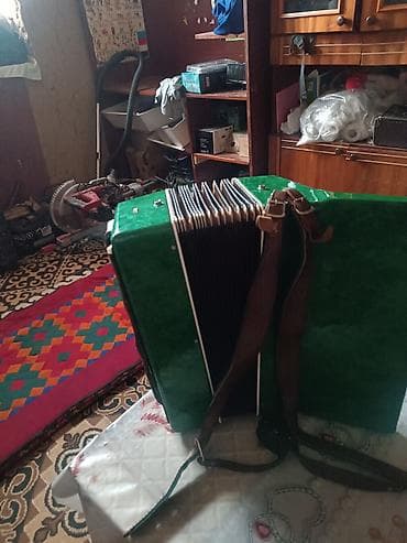 rc модели: Аккордеон «Лира» зелёного перламутрового цвета с клавиатурой пианино и — 4