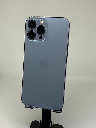 ipnone 13: IPhone 13 Pro Max, Б/у, 256 ГБ, Голубой, Защитное стекло, Чехол, 78 % — 2