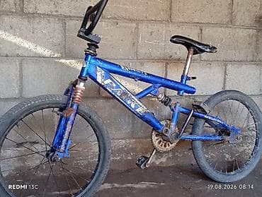 ls 470: BMX-велосипед, стальная рама, цвет синий. - Диаметр колес: 20" с — 2