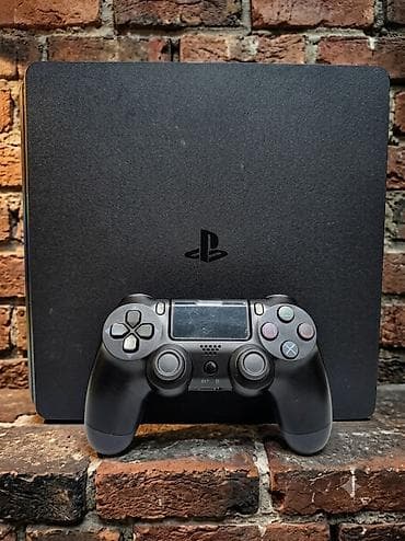 Прошитая (12.02) Playstation 4 slim 500гб в отличном состоянии. В