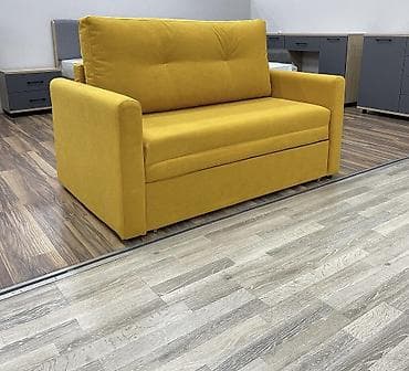 кожаный диван раскладной: Прямой диван, Б/у — 1