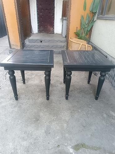 стул деревяный: Комплект садовой мебели, Стол, Ротанг — 5