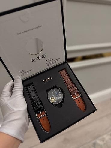 Набор наручных часов TOMI с двумя сменными ремешками Комплектация: -