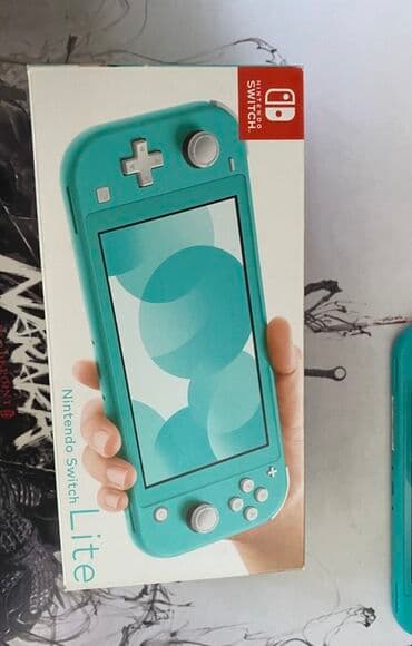 nvidia shield portable: Nintendo Switch Lite, бирюзовый цвет. - Портативная игровая консоль — 1