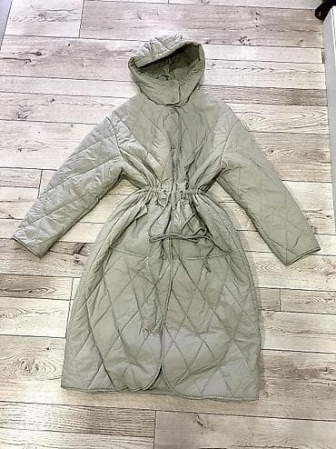 кашемир: Плащ, Классическая модель, Стеганый, С капюшоном, С утеплителем, M, L — 1