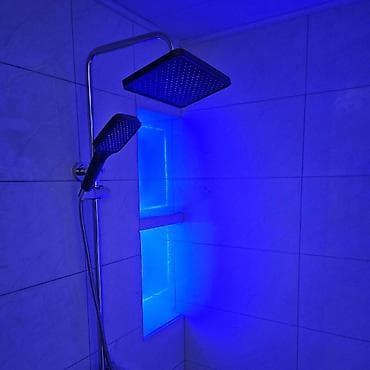 Окна и комплектующие: Лейка для душа, Глянцевое, Серебристый — 1