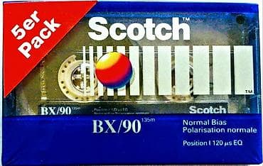 yamaha hs: Аудиокассеты Scotch BX/90 — набор 5 штук - Тип: компакт-кассета С90 — 1
