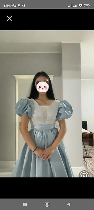 вечернее бальное платье: Вечернее платье в стиле princess - Цвет: нежно-голубой с легким — 2