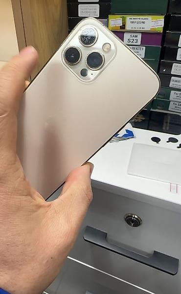 IPhone 12 Pro Max, Б/у, 256 ГБ, Золотой, 77 % at lalafo.kg IPhone 12 Pro Max, Б/у, 256 ГБ, Золотой, 77 %