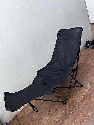 Походный складной стул, Новый, Железо, цвет - Черный