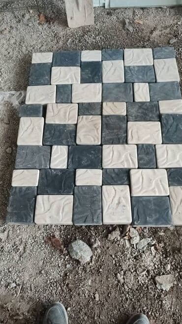 стол для плиты: Брусчатка "Квадрат" с рельефной поверхностью, имитирующей природный — 4