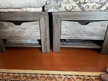 комод для детей: Спальный гарнитур, Новый, Двуспальная кровать, Шкаф, Тумба, Белоруссия, Дерево, цвет - Серый — 2