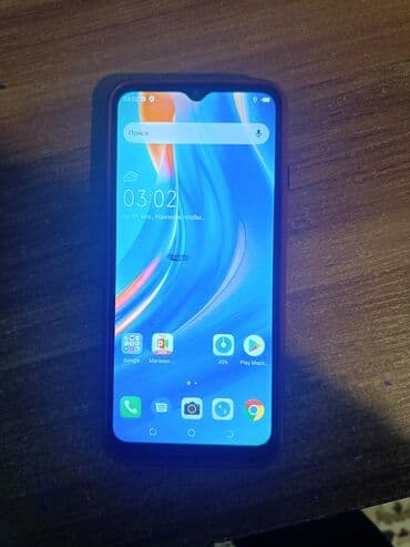 телефон филипис: Tecno F6, 32 ГБ, түсү - Көгүлтүр — 2